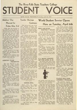 the Student Voice, April 10, 1946.