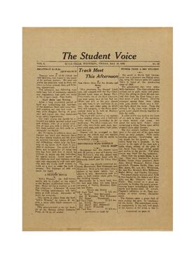 The Student Voice May 19, 1922.