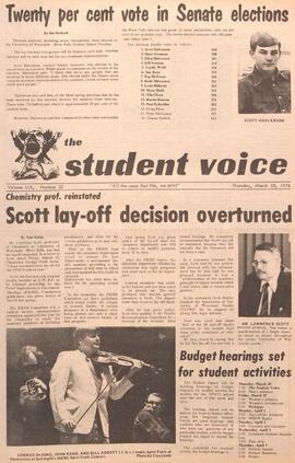 The Student Voice, March 28, 1974.