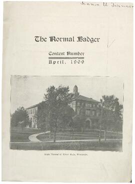 Normal Badger, April 1909