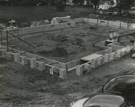 Aerial view of construction