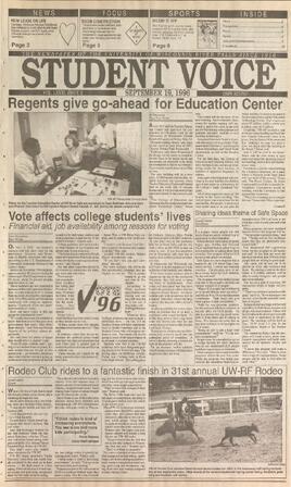 The Student Voice, September 19, 1996.