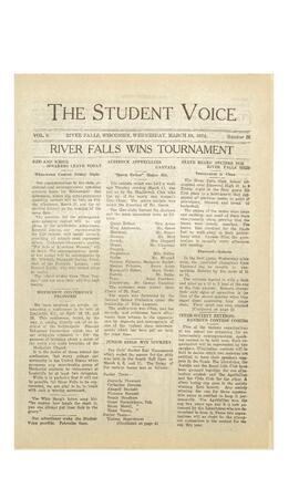 The Student Voice, March 19, 1924