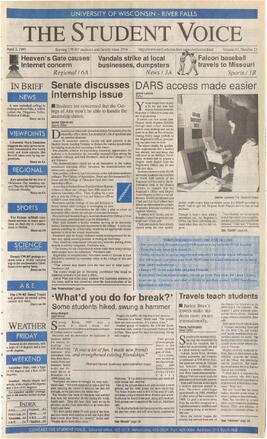 The Student Voice, April 3, 1997.