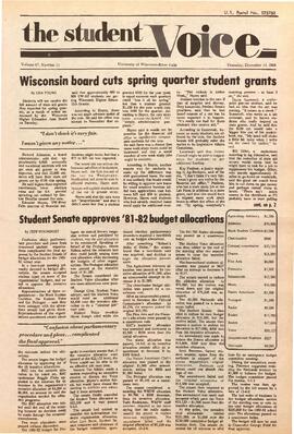 The Student Voice, December 11, 1980.