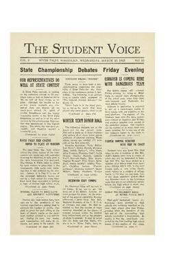 The Student Voice March 25, 1925.