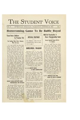 The Student Voice October 29, 1924.