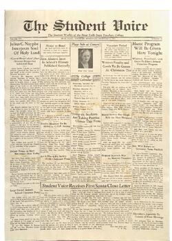 The Student Voice, December 20, 1934