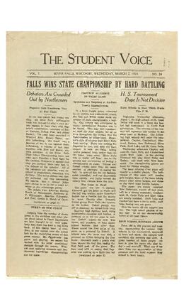 The Student Voice March 7, 1923.
