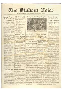 The Student Voice, September 26, 1934