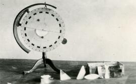 Physics equipment on a table