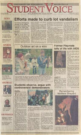 The Student Voice, October 10, 2002.