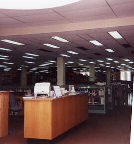 Library Reference area before remodel, circa 1980's.