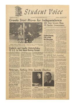 The Student Voice, January 10, 1966.