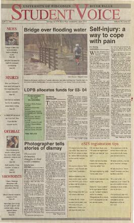 The Student Voice, April 17, 2003.