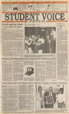 The Student Voice, September 26, 1996.