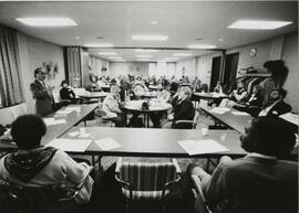 People seated in Rodli Commons, n.d.