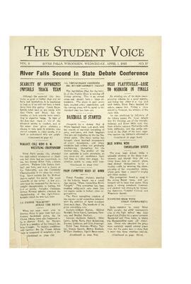 The Student Voice April 1, 1925.