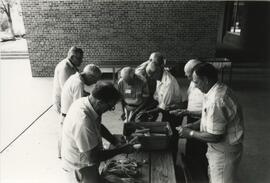 Men Shucking Corn, 1988.