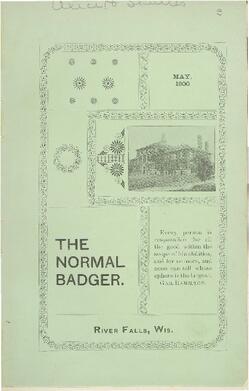 Normal Badger, May 1900