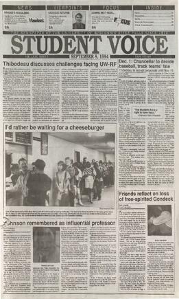 The Student Voice, September 8, 1994.