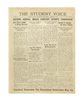 The Student Voice April 21, 1926.