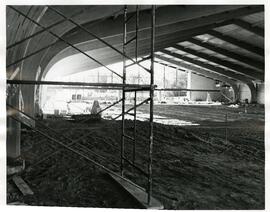 Interior view of Hunt Arena Construction, 1972.