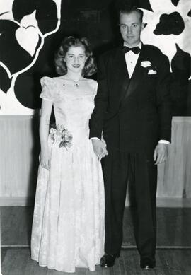 Couple at the Junior Prom, 1947-1948.