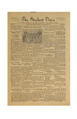 The Student Voice, February 12, 1929