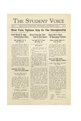 The Student Voice November, 5, 1924.