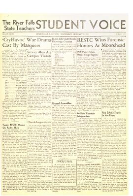 The Student Voice, February 9, 1944.