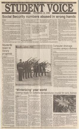 The Student Voice, November 14, 1996.