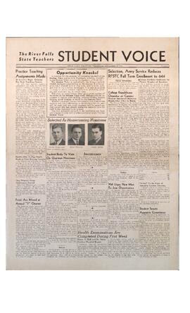 The Student Voice, September 18, 1940.