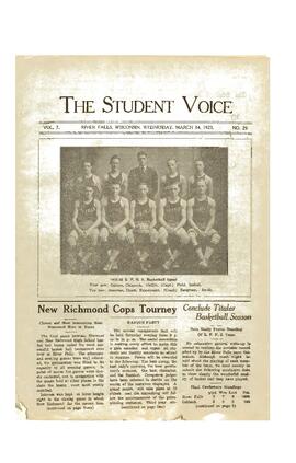 The Student Voice March 14, 1923.