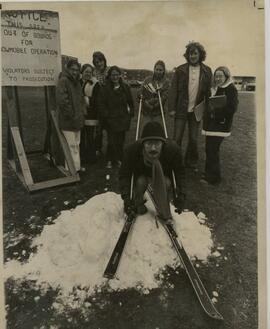 Student on Skis.