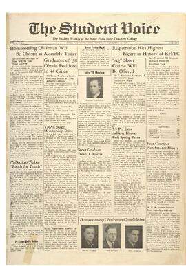 The Student Voice, September 22, 1938.