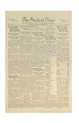 The Student Voice, October 25, 1927.