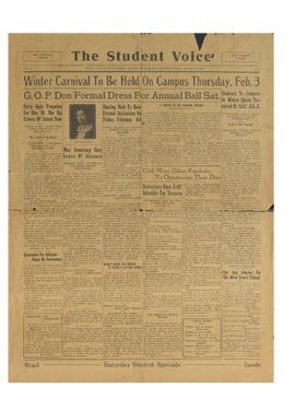 The Student Voice January 28, 1927.