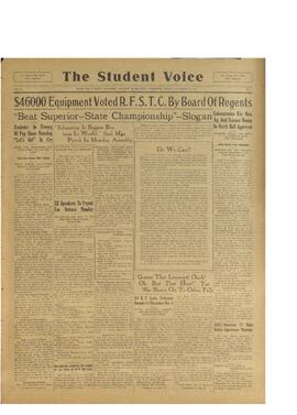 The Student Voice November 12 1926.
