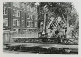 Construction outside North Hall