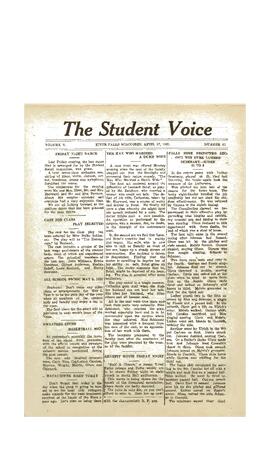The Student Voice April 27, 1921.