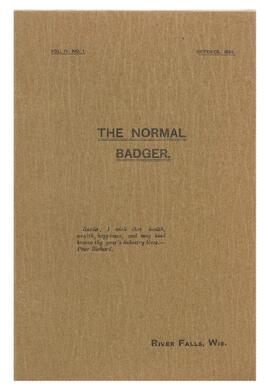 Normal Badger, October 1898