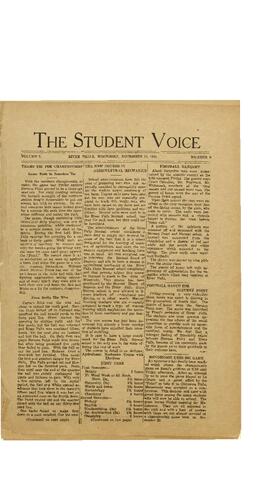 The Student Voice November 10, 1920.