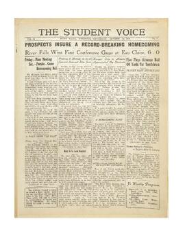 The Student Voice October 14, 1925.