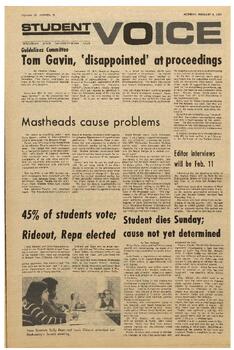 The Student Voice February 1, 1971.