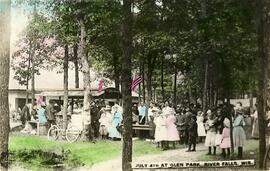 July 4th at Glen Park, River Falls, Wisconsin