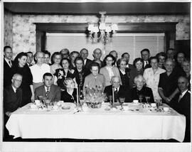 River Falls: People, identified, center: Mary Kimball, others: Bill and Mrs. Hagestad, Carlton an...