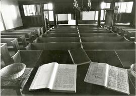 St. Croix County: Kinnickinnic Township, Kinnickinnic church, interior, undated