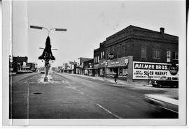 Businesses on Main Street looking North in River Falls, 1976