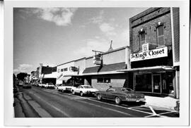 East side of Main Street looking North in River Falls, 1976